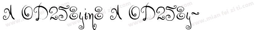 A OD258yin8 A OD258y字体转换
